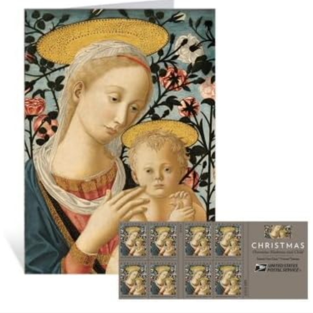 100 USPS Florentine Madonna & Child Holiday Forever Stamps 15th Century 2016 - Picture 2 of 7